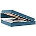 Letto con Contenitore Blu Scuro 200 x 200 cm Velluto - Foto miniatura 1