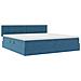 Letto con Contenitore Blu Scuro 200 x 200 cm Velluto - Foto miniatura 5
