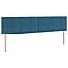 Letto con Contenitore Blu Scuro 200 x 200 cm Velluto - Foto miniatura 8