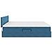 Letto con Contenitore Blu Scuro 200 x 200 cm Velluto - Foto miniatura 9
