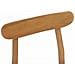 Sedia da pranzo 2 pcs Naturale e chiaro Legno di gomma solido - Foto miniatura 9