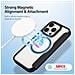 Cover con Tapa per iPhone 15 Pro - Pelle /PU, Nero, MagSafe - Foto miniatura 3