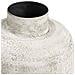 Vaso Decorativo In Metallo Beige Anticato Vikasa Home Ø24x60,5 Cm - Foto miniatura 2