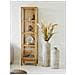 Vaso Decorativo In Metallo Beige Anticato Vikasa Home Ø24x60,5 Cm - Foto miniatura 4