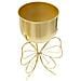 Porta-vaso Farfy In Ferro Dorato Con Base A Farfalla — H 40 Cm - Foto miniatura 2