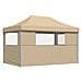 Tenda Party Beige 292 x 440 x 315 cm Tessuto Oxford - Foto miniatura 6