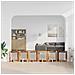 Cancello per cani con supporti 6 pcs Legno antico 60 x 60 cm - Foto miniatura 3