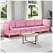 Set di divani modulari con spazio di archiviazione 4 pcs Rosa - Foto miniatura 2