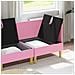 Set di divani modulari con spazio di archiviazione 4 pcs Rosa - Foto miniatura 3
