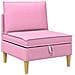 Set di divani modulari con spazio di archiviazione 4 pcs Rosa - Foto miniatura 5