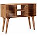 Tavolino fatto a mano Marrone Teak 100 x 30 x 75 cm - Foto miniatura 2