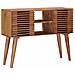 Tavolino fatto a mano Marrone Teak 100 x 30 x 75 cm - Foto miniatura 3