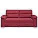 Divano a 2 posti Rosso Vino 180x81x84 cm in Similpelle - Foto miniatura 4