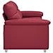 Divano a 2 posti Rosso Vino 180x81x84 cm in Similpelle - Foto miniatura 5