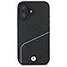 Custodia In Pelle Magsafe Per Iphone 16 Bmw, Con Texture E Linee, Di Colore Nero. - Foto miniatura 3