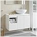 Set di mobili per il bagno 2 pz Bianco Lucido - Foto miniatura 6