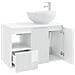 Set di mobili per il bagno 2 pz Bianco Lucido - Foto miniatura 10