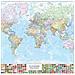 pz. 1 Carta Geografica MuraleIL MONDO. 131x97 M09PL - Foto miniatura 1