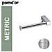 Porta Rotolo Metric In Ottone - Cromo Senza Coperchio A Magazzino - Foto miniatura 1