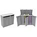 Pattumiera In Resina Per Raccolta Differenziata 3 Posti Cm. 102x39x89 Terry - Foto miniatura 1