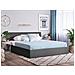 Letto In Tessuto Grigio Con Contenitore 160x200cm Orbey - Foto miniatura 2
