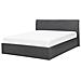 Letto In Tessuto Grigio Con Contenitore 160x200cm Orbey - Foto miniatura 16