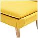 Poltroncina Imbottita In Tessuto 73x66x77cm Giallo - Foto miniatura 7