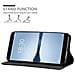Custodia Compatibile Con Meizu 15 In Nero Di Notte - Coperchio Protettiva Con Chiusura Magnetica, Funzione Stand E Tasca Per Le Carte - Foto miniatura 2
