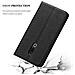 Custodia Compatibile Con Meizu 15 In Nero Di Notte - Coperchio Protettiva Con Chiusura Magnetica, Funzione Stand E Tasca Per Le Carte - Foto miniatura 5