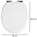Wenko Il Migliore Idea Seduta Wc Urbino Bianco, Facile Chiudere, Mdf - Foto miniatura 6