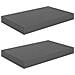 Scaffali A Parete 2 Pz Grigio Lucido 40x23x3,8 Cm In Mdf - Foto miniatura 2