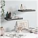 Scaffali A Parete 2 Pz Grigio Lucido 40x23x3,8 Cm In Mdf - Foto miniatura 1