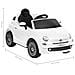 Auto Elettrica Per Bambini Fiat 500 Bianca - Foto miniatura 8