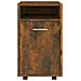 Mobiletto Con Ruote Rovere Fumo 33x38x60 Cm Legno Multistrato - Foto miniatura 3