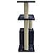 Albero Per Gatti Con Tiragraffi In Sisal Grigio Scuro 70 Cm - Foto miniatura 4