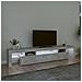 Mobile Porta TV con Luci LED Grigio Cemento 215x36,5x40 cm - Foto miniatura 3