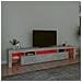 Mobile Porta TV con Luci LED Grigio Cemento 215x36,5x40 cm - Foto miniatura 8