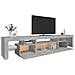 Mobile Porta TV con Luci LED Grigio Cemento 215x36,5x40 cm - Foto miniatura 9
