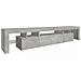 Mobile Porta TV con Luci LED Grigio Cemento 215x36,5x40 cm - Foto miniatura 10