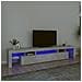 Mobile Porta TV con Luci LED Grigio Cemento 215x36,5x40 cm - Foto miniatura 1