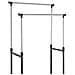 Stand Appendiabiti Doppio Con Ruote Stender Regolabile In Altezza 80x40x160cm - Foto miniatura 2