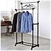 Stand Appendiabiti Doppio Con Ruote Stender Regolabile In Altezza 80x40x160cm - Foto miniatura 1