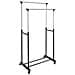Stand Appendiabiti Doppio Con Ruote Stender Regolabile In Altezza 80x40x160cm - Foto miniatura 4