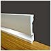***fine Serie Al Metro*** Battiscopa Zoccolino ""squadrato Predisposizione Led"" In Duropolimero Polistrutturato Bianco 100x18 - Foto miniatura 1