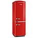 Rkg8997 Frigorifero Retrò Rosso Classe E (a++) Combinato Total No Frost Multi Airflow H. 194 - Foto miniatura 1