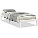 Letto Extra Lungo Senza Materasso Bianco 100x220 Cm In Pino - Foto miniatura 2