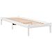 Letto Extra Lungo Senza Materasso Bianco 100x220 Cm In Pino - Foto miniatura 3