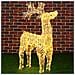 Renna Natalizia Luminosa 3D in Cristalli Acrilici 200 LED Bianco Caldo H. 90 cm - Foto miniatura 1