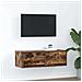 Mobile Porta TV Rovere Fumo 80x31x25,5 cm in Legno Multistrato - Foto miniatura 1