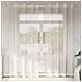 Tende In Voile Con Occhielli 2 Pz Crema 140x245 Cm - Foto miniatura 1